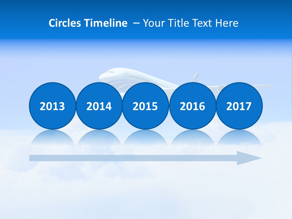 Fly Airplane Falcon PowerPoint Template