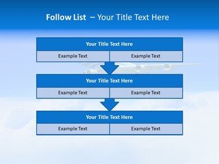 Fly Airplane Falcon PowerPoint Template