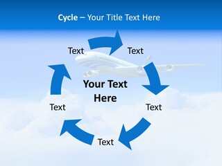 Fly Airplane Falcon PowerPoint Template