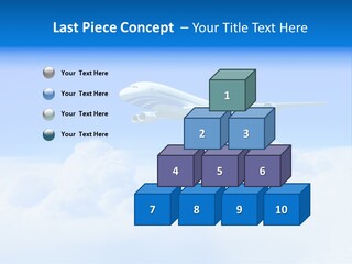 Fly Airplane Falcon PowerPoint Template