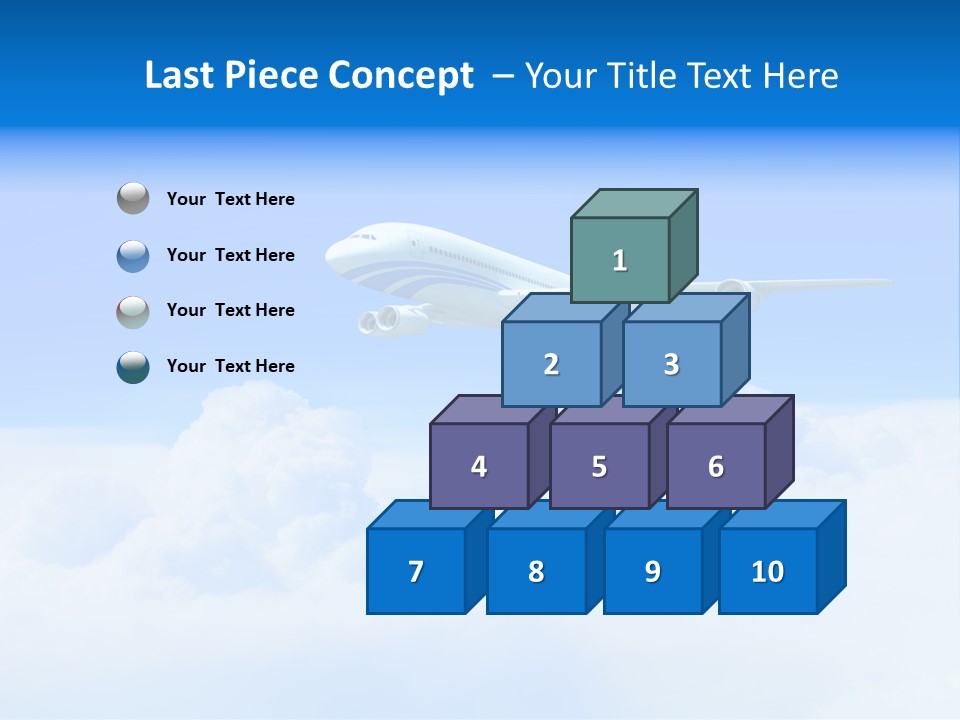 Fly Airplane Falcon PowerPoint Template
