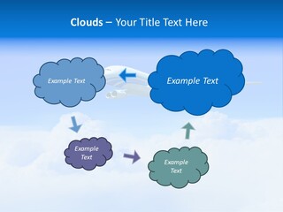 Fly Airplane Falcon PowerPoint Template