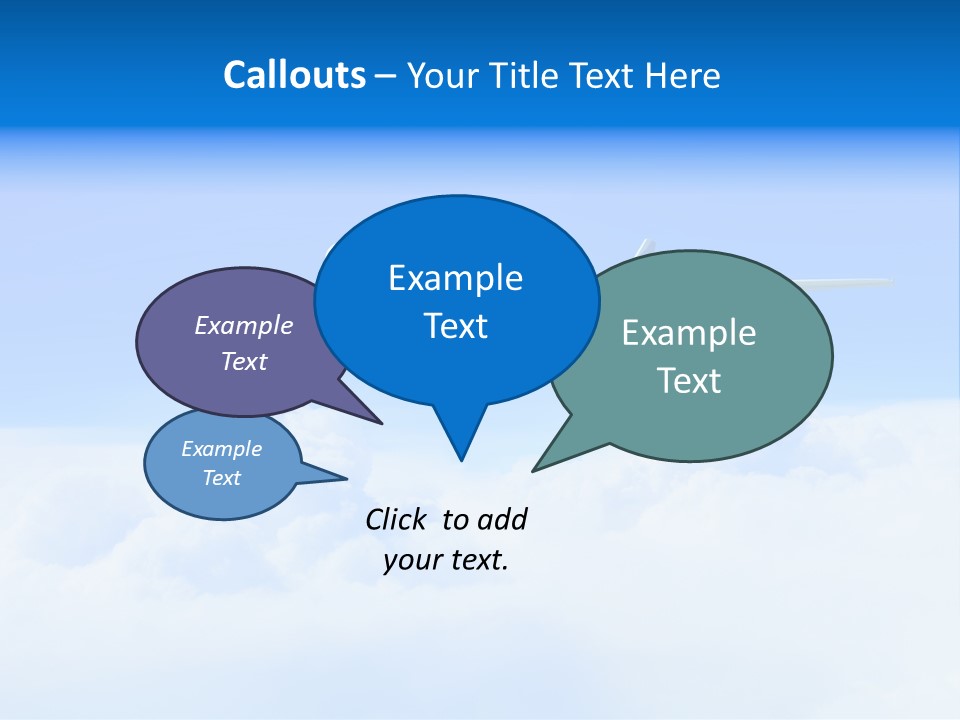 Fly Airplane Falcon PowerPoint Template