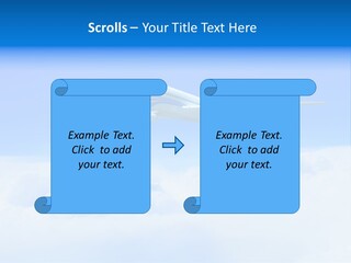 Fly Airplane Falcon PowerPoint Template