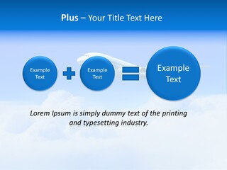 Fly Airplane Falcon PowerPoint Template