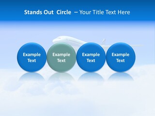 Fly Airplane Falcon PowerPoint Template