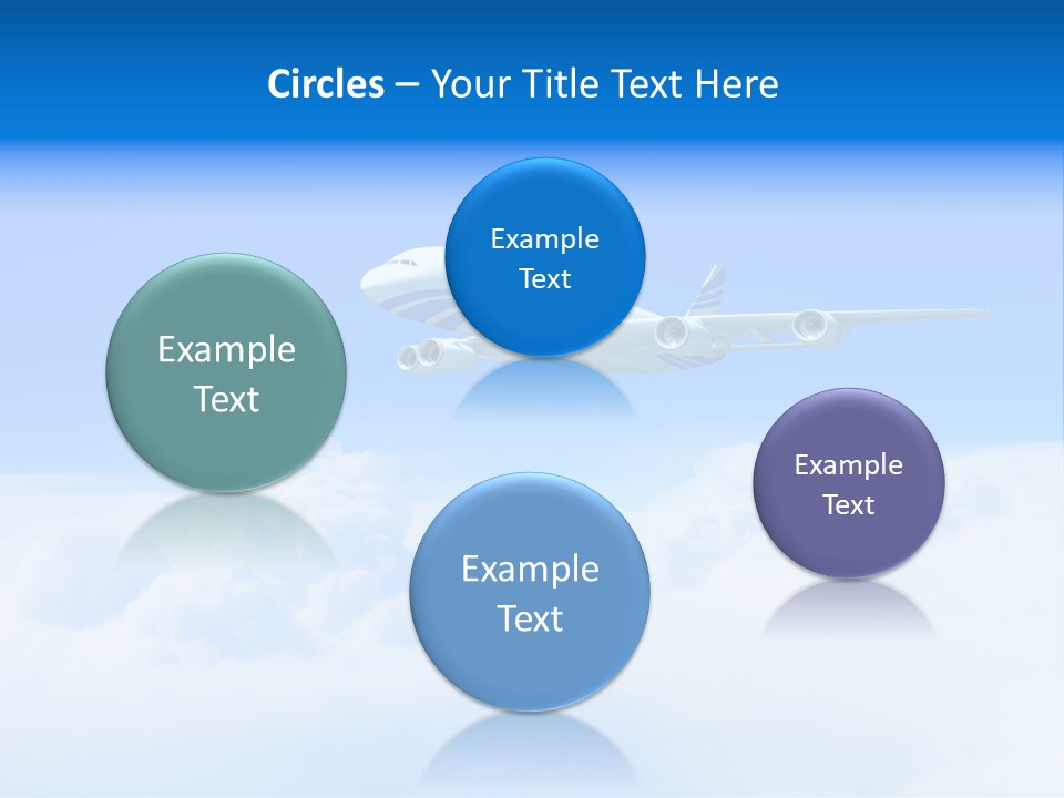 Fly Airplane Falcon PowerPoint Template