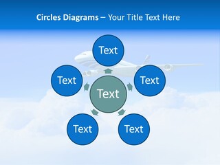 Fly Airplane Falcon PowerPoint Template