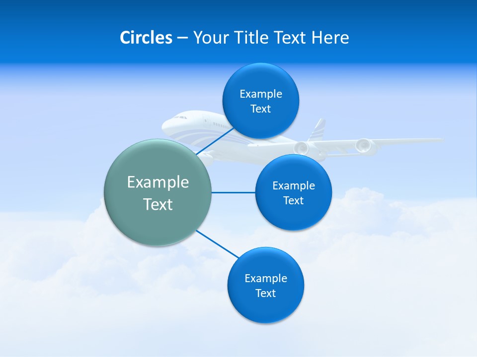 Fly Airplane Falcon PowerPoint Template