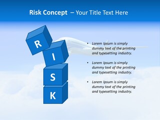 Fly Airplane Falcon PowerPoint Template