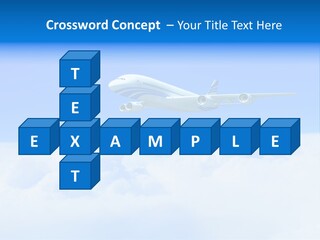 Fly Airplane Falcon PowerPoint Template