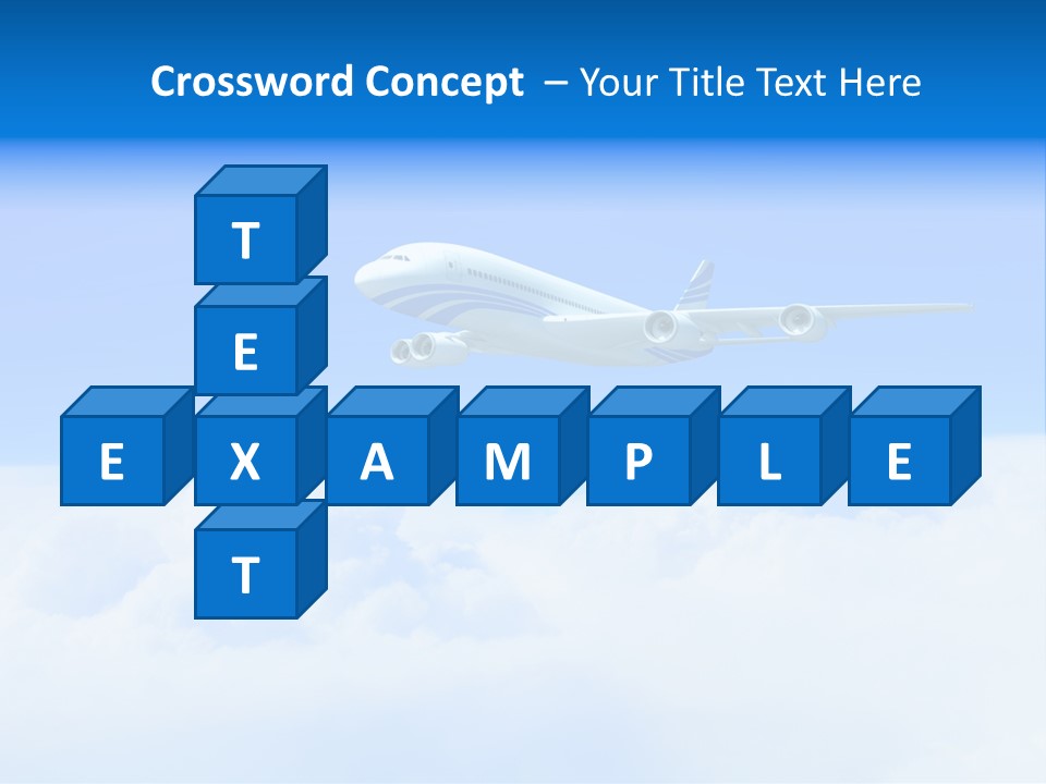 Fly Airplane Falcon PowerPoint Template