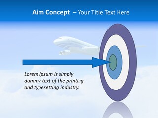 Fly Airplane Falcon PowerPoint Template