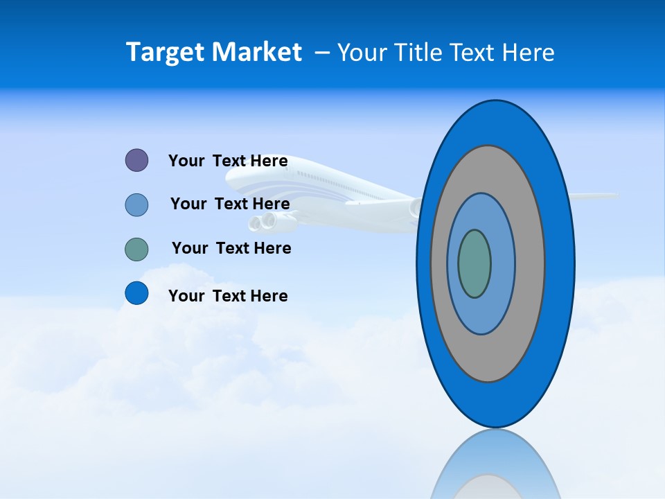 Fly Airplane Falcon PowerPoint Template