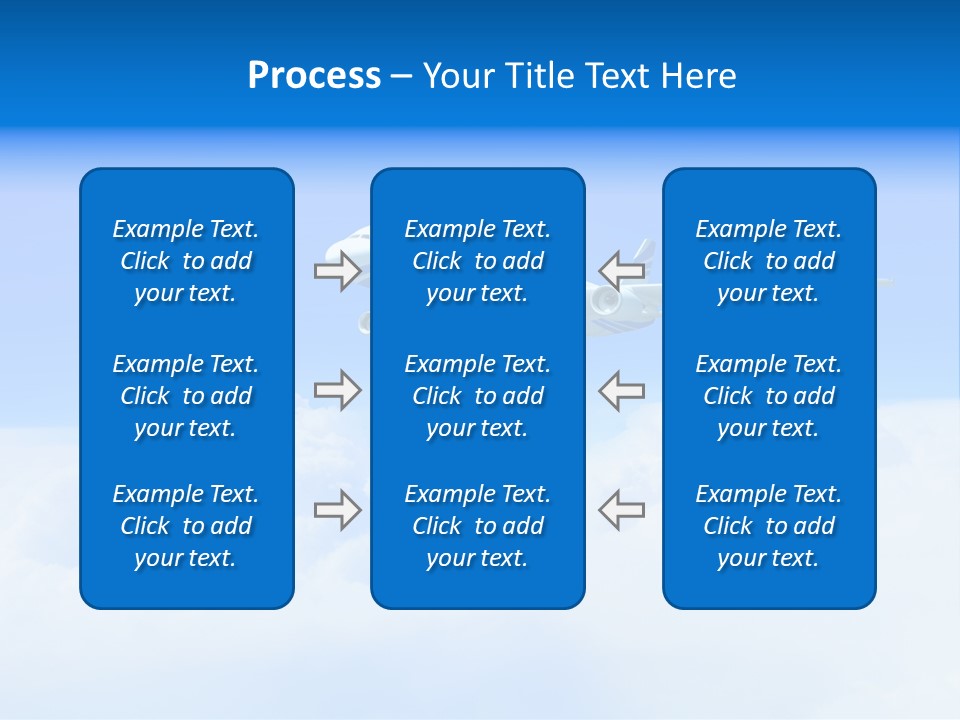 Fly Airplane Falcon PowerPoint Template