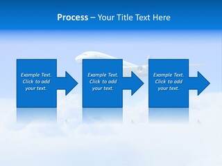 Fly Airplane Falcon PowerPoint Template
