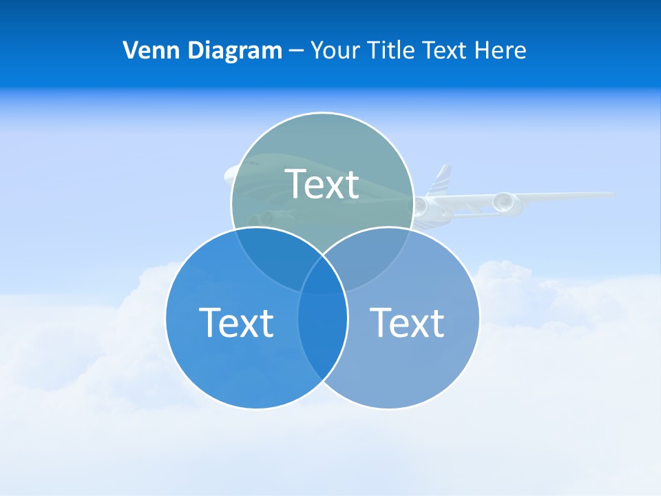 Fly Airplane Falcon PowerPoint Template