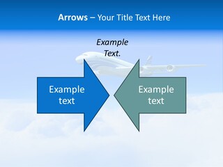 Fly Airplane Falcon PowerPoint Template