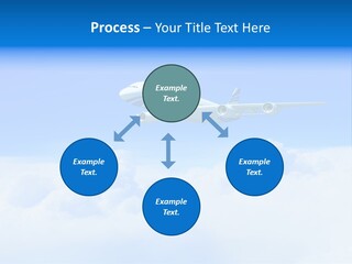 Fly Airplane Falcon PowerPoint Template
