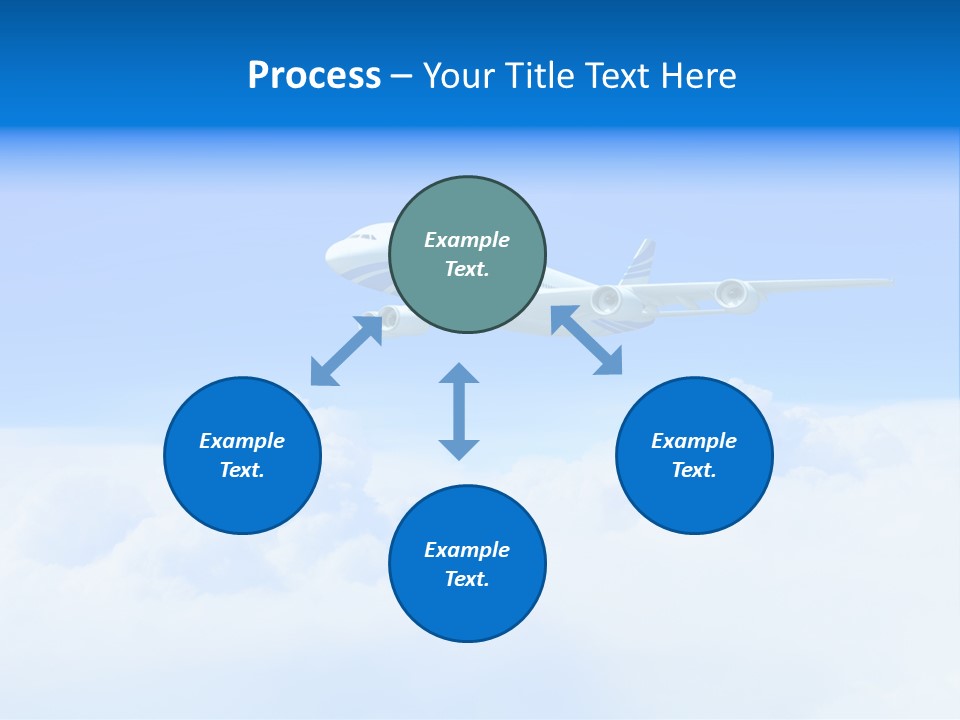 Fly Airplane Falcon PowerPoint Template
