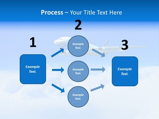 Fly Airplane Falcon PowerPoint Template