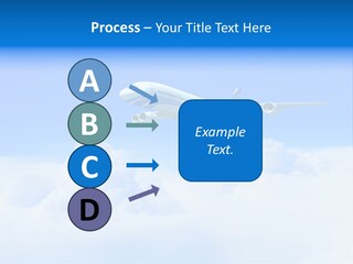 Fly Airplane Falcon PowerPoint Template