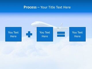 Fly Airplane Falcon PowerPoint Template