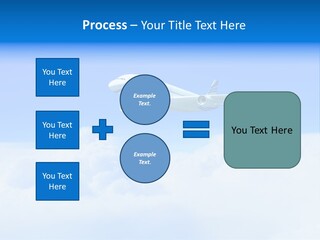 Fly Airplane Falcon PowerPoint Template