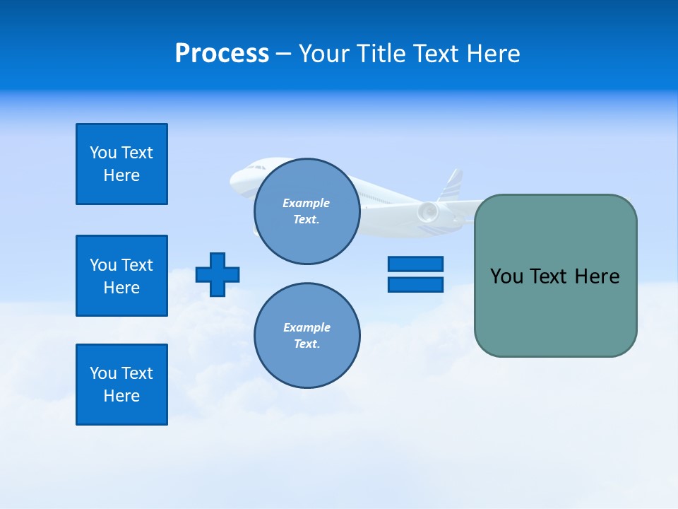 Fly Airplane Falcon PowerPoint Template