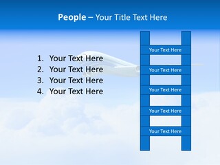 Fly Airplane Falcon PowerPoint Template
