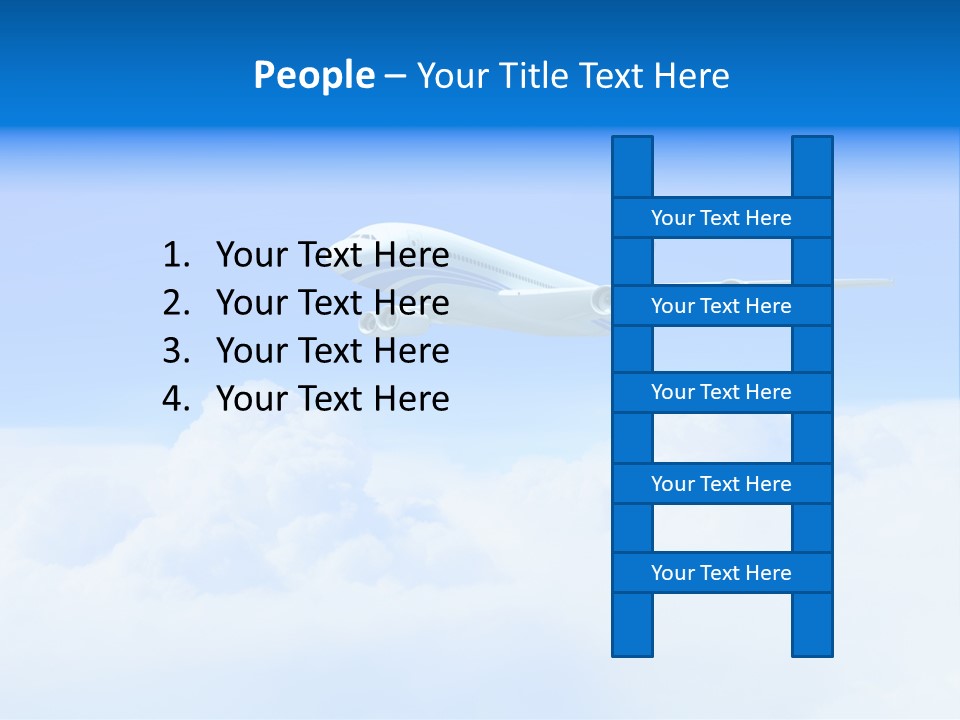 Fly Airplane Falcon PowerPoint Template
