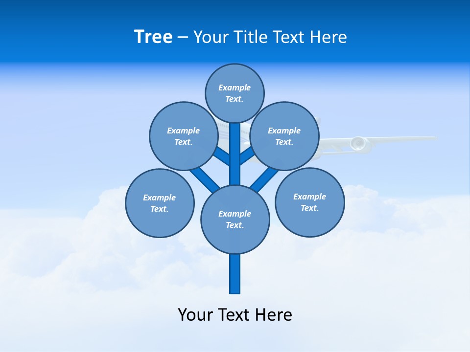 Fly Airplane Falcon PowerPoint Template