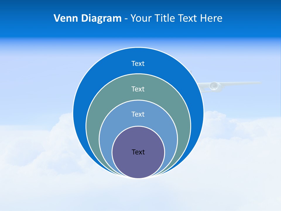 Fly Airplane Falcon PowerPoint Template