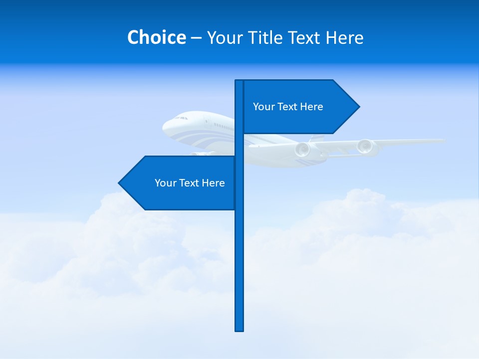 Fly Airplane Falcon PowerPoint Template