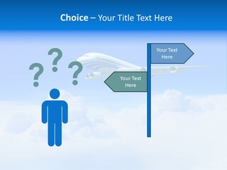 Fly Airplane Falcon PowerPoint Template