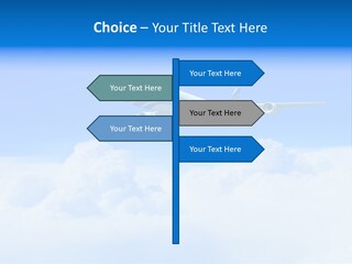 Fly Airplane Falcon PowerPoint Template
