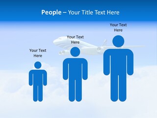 Fly Airplane Falcon PowerPoint Template