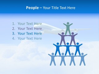 Fly Airplane Falcon PowerPoint Template