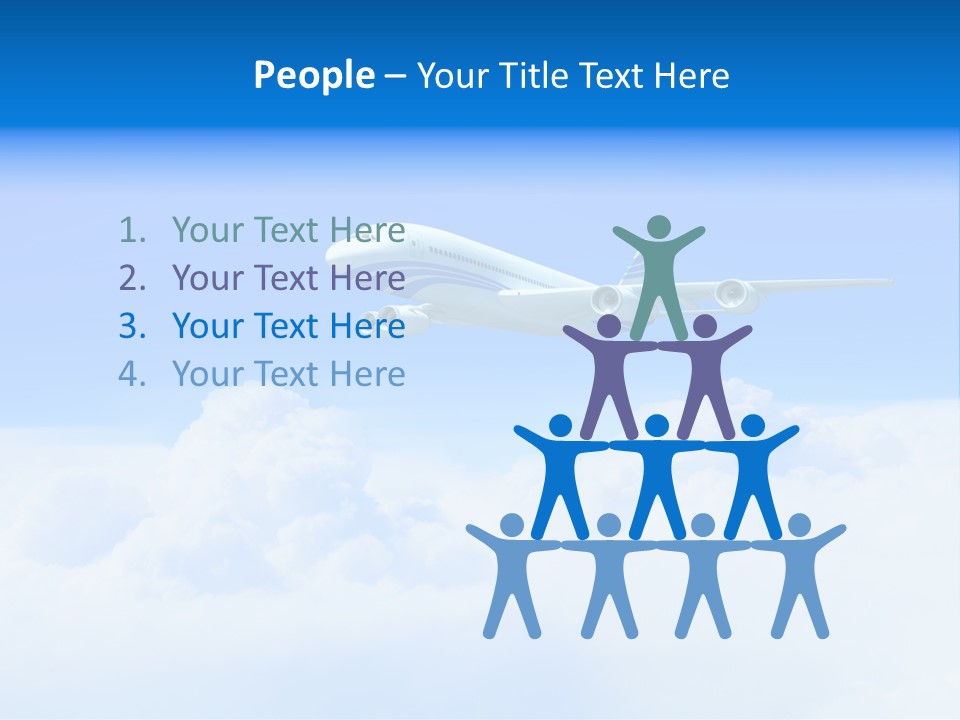 Fly Airplane Falcon PowerPoint Template