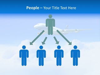 Fly Airplane Falcon PowerPoint Template