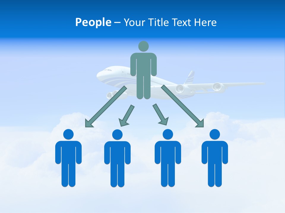 Fly Airplane Falcon PowerPoint Template