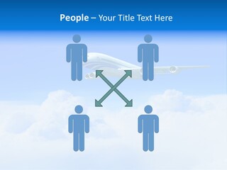 Fly Airplane Falcon PowerPoint Template