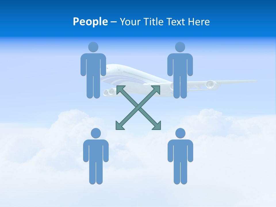 Fly Airplane Falcon PowerPoint Template