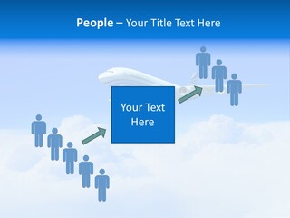 Fly Airplane Falcon PowerPoint Template