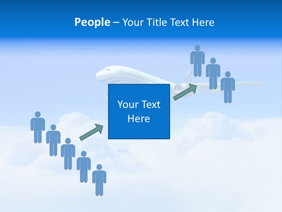Fly Airplane Falcon PowerPoint Template