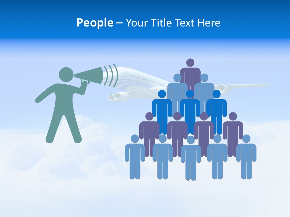 Fly Airplane Falcon PowerPoint Template