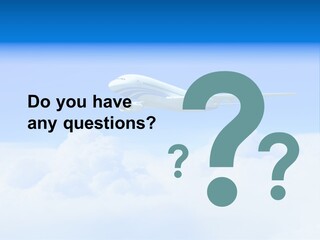 Fly Airplane Falcon PowerPoint Template