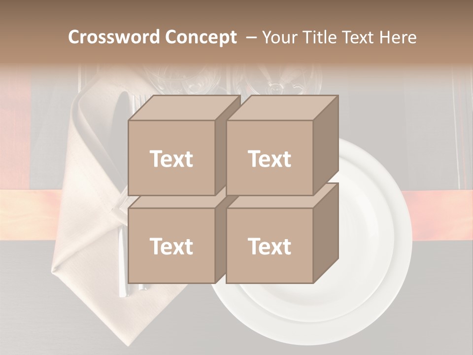 Knife Unique Cutlery PowerPoint Template