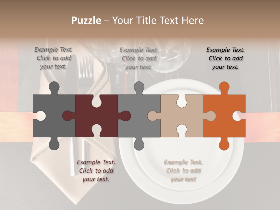 Knife Unique Cutlery PowerPoint Template