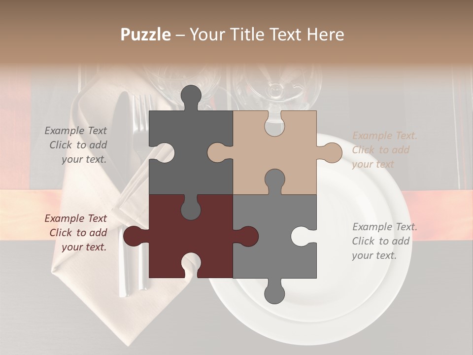 Knife Unique Cutlery PowerPoint Template